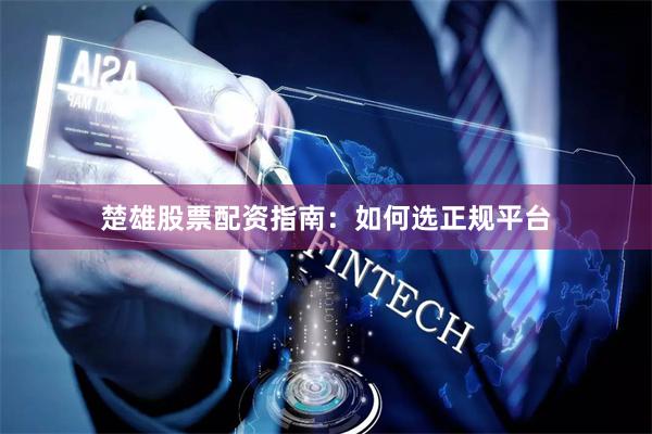 楚雄股票配资指南：如何选正规平台